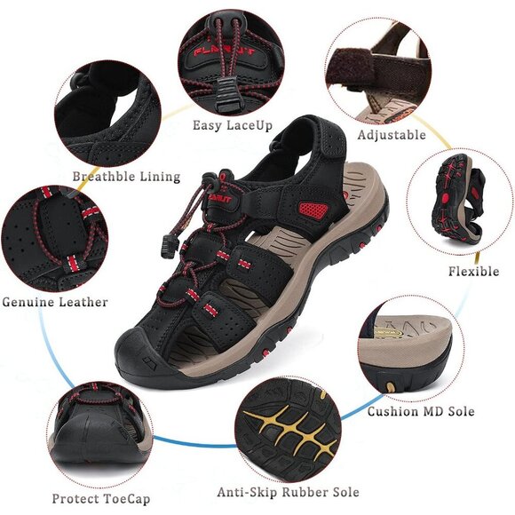 〽️Men\'s Hiking Sandals Black Outdoor Athletic Walking Casual Sports Shoes main image 6